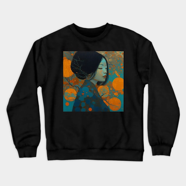 Asian Abstract Crewneck Sweatshirt by n23tees